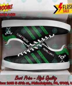 Pearl Jam Rock Band Green Stripes Style 2 Custom Adidas Stan Smith Shoes