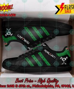 Pearl Jam Rock Band Green Stripes Style 2 Custom Adidas Stan Smith Shoes