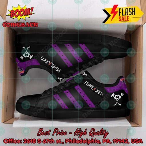 Pearl Jam Rock Band Purple Stripes Custom Adidas Stan Smith Shoes