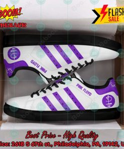 Pink Floyd Rock Band Purple Stripes Custom Adidas Stan Smith Shoes