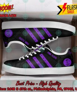 Pink Floyd Rock Band Purple Stripes Style 2 Custom Adidas Stan Smith Shoes