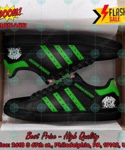 queen rock band bohemian rhapsody green stripes custom adidas stan smith shoes 2 2eWzE