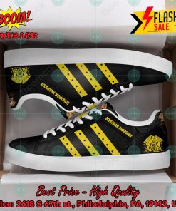 Queen Rock Band Bohemian Rhapsody Yellow Stripes Style 1 Custom Adidas Stan Smith Shoes
