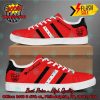Radiohead Rock Band Black And Red Stripes Custom Adidas Stan Smith Shoes