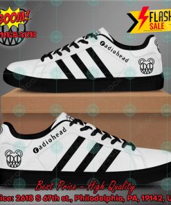 radiohead rock band black stripes custom adidas stan smith shoes 2 Gt5nu