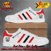 Radiohead Rock Band Red And White Stripes Custom Adidas Stan Smith Shoes