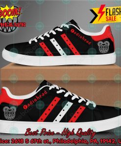 Radiohead Rock Band Red And White Stripes Custom Adidas Stan Smith Shoes