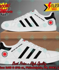 Red Hot Chili Peppers Funk Rock Band Black Stripes Style 1 Custom Adidas Stan Smith Shoes