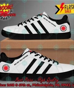 red hot chili peppers funk rock band black stripes style 1 custom adidas stan smith shoes 2 Qa3uK