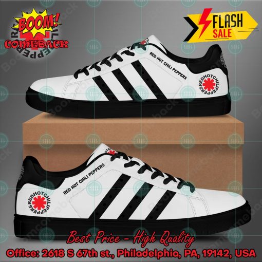 Red Hot Chili Peppers Funk Rock Band Black Stripes Style 1 Custom Adidas Stan Smith Shoes