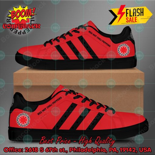 Red Hot Chili Peppers Funk Rock Band Black Stripes Style 2 Custom Adidas Stan Smith Shoes