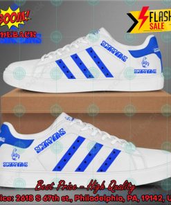 Scorpions Hard Rock Band Blue Stripes Style 1 Custom Adidas Stan Smith Shoes