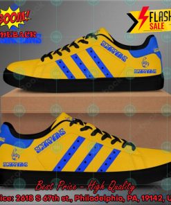 scorpions hard rock band blue stripes style 3 custom adidas stan smith shoes 2 O27Co