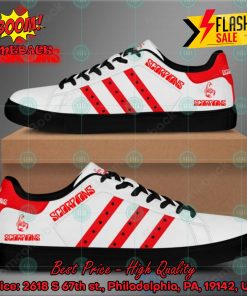 scorpions hard rock band red stripes style 1 custom adidas stan smith shoes 2 zrzYF