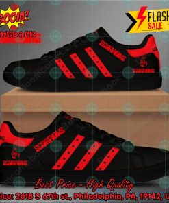 scorpions hard rock band red stripes style 2 custom adidas stan smith shoes 2 RLQNS