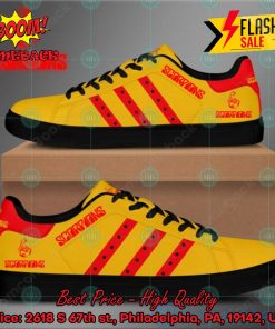 Scorpions Hard Rock Band Red Stripes Style 4 Custom Adidas Stan Smith Shoes