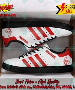 scorpions hard rock band red stripes style 5 custom adidas stan smith shoes 2 dD4Qn