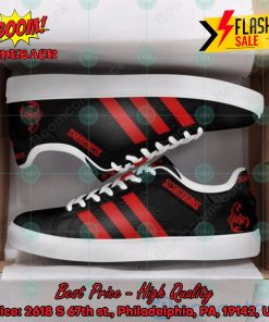 Scorpions Hard Rock Band Red Stripes Style 7 Custom Adidas Stan Smith Shoes