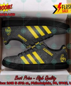 scorpions hard rock band yellow stripes style 5 custom adidas stan smith shoes 2 xWh9r