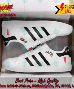 Skrillex Black Stripes Style 1 Custom Adidas Stan Smith Shoes