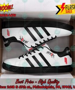 Skrillex Black Stripes Style 1 Custom Adidas Stan Smith Shoes