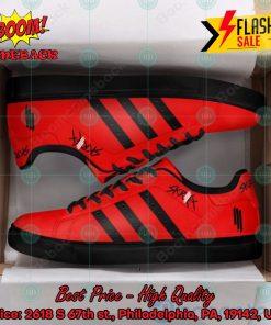 Skrillex Black Stripes Style 3 Custom Adidas Stan Smith Shoes