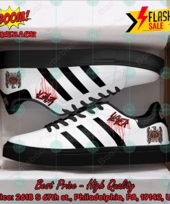 Slayer Metal Band Black Stripes Style 1 Custom Stan Smith Shoes