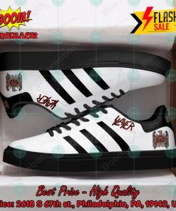 Slayer Metal Band Black Stripes Style 2 Custom Stan Smith Shoes