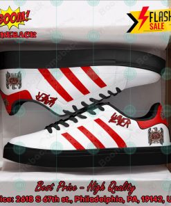 slayer metal band red stripes style 2 custom stan smith shoes 2 mv06i