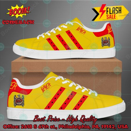 Slayer Metal Band Red Stripes Style 5 Custom Stan Smith Shoes
