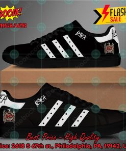 Slayer Metal Band White Stripes Style 1 Custom Stan Smith Shoes
