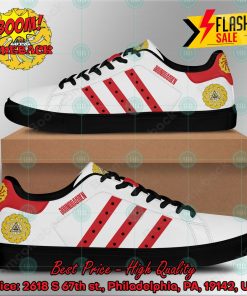 soundgarden rock band red stripes style 1 custom adidas stan smith shoes 2 y5yyW