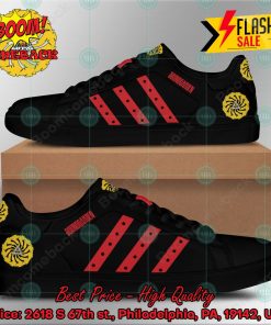 soundgarden rock band red stripes style 2 custom adidas stan smith shoes 2 HrHUy
