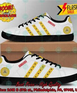 Soundgarden Rock Band Yellow Stripes Style 1 Custom Adidas Stan Smith Shoes