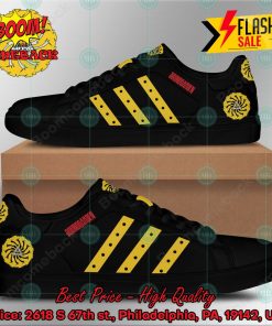 soundgarden rock band yellow stripes style 2 custom adidas stan smith shoes 2 zT6fs