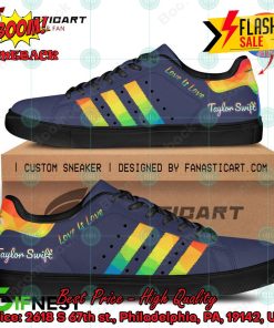 taylor swift lgbt stripes love is love style 3 custom adidas stan smith shoes 2 0ZZwe