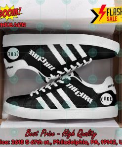The Cure Rock Band White Stripes Custom Adidas Stan Smith Shoes