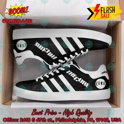 The Cure Rock Band White Stripes Custom Adidas Stan Smith Shoes