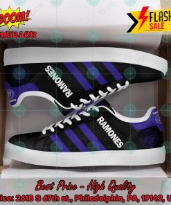 The Ramones Punk Rock Band Purple Stripes Custom Stan Smith Shoes