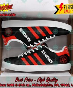 The Ramones Punk Rock Band Red Stripes Custom Stan Smith Shoes