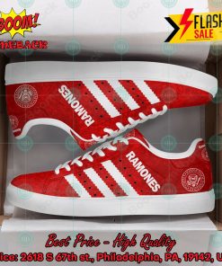 The Ramones Punk Rock Band White Stripes Style 2 Custom Stan Smith Shoes
