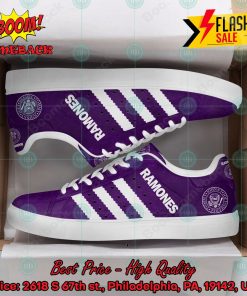 The Ramones Punk Rock Band White Stripes Style 4 Custom Stan Smith Shoes
