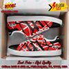 Twenty One Pilots Band Red Yellow Pink Stripes Custom Adidas Stan Smith Shoes