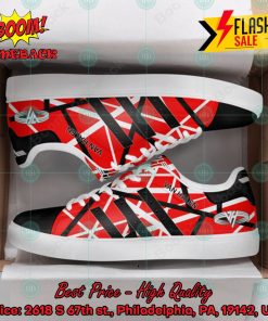Van Halen Rock Band Black Stripes Custom Adidas Stan Smith Shoes