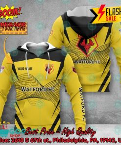 Watford FC Personalized Name 3D Hoodie Apparel