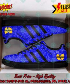 wu tang clan hip hop band black stripes style 3 custom adidas stan smith shoes 2 7xFTW