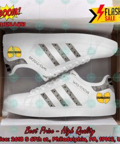 Wu-Tang Clan Hip Hop Band Grey Stripes Custom Adidas Stan Smith Shoes
