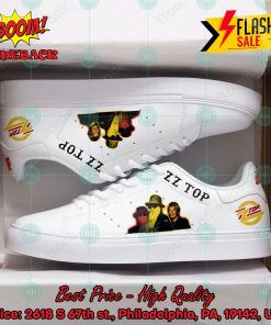 ZZ Top Rock Band White Style 2 Custom Adidas Stan Smith Shoes
