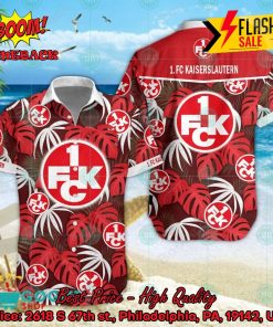 1. FC Kaiserslautern Big Logo Tropical Leaves Hawaiian Shirt And Shorts