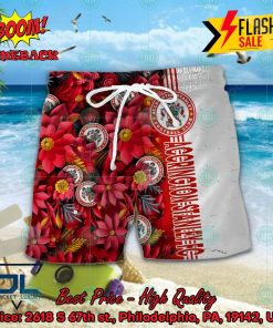 accrington stanley fc floral hawaiian shirt and shorts 2 L58w6